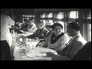 People eat and drink aboard the new Mercury luxury train in Chicago, Illinois. HD Stock Footage