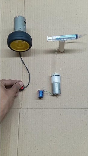 Air Pressure Braking System With Dc Motor & Air Pump