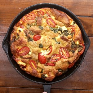 Egg & Tomato Strata Recipe by Tasty