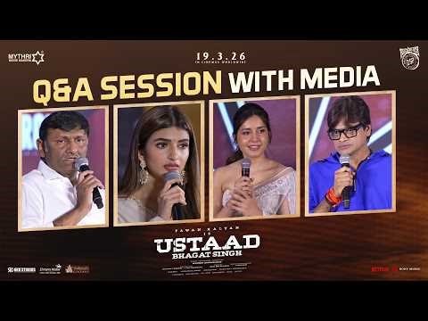 Q&A Session with Media | Ustaad Bhagat Singh Release Press Meet | Pawan Kalyan | Harish Shankar