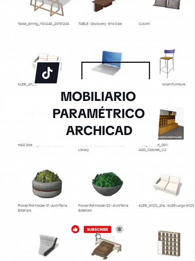 Descargar Mobiliario Paramétrico para ARCHICAD