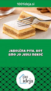 Jabolčna pita, kot smo jo jedli nekoč 👉 https://1001ideja.si/jabolcna-pita-kot-smo-jo-jedli-nekoc/ | 1001 ideja
