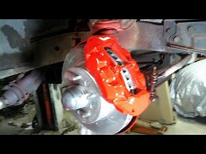 How to change the brake caliper on a Chevy C3 Corvette. Learn how to gravity bleed your brakes.