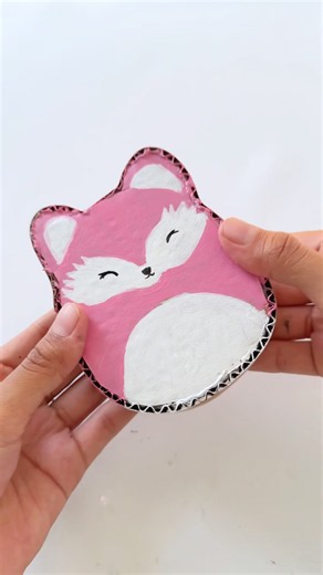 How to make this adorable fox box 🦊✨ #diy #craft #tutorial