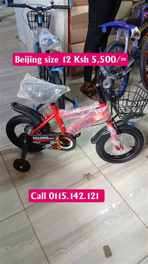 🚴‍♂️🔥 ON OFFER: BEIJING BIKE SIZE 12 – KSH 5,500/= ONLY 🔥 📞 Call/WhatsApp: 0115 142 121 Give your child a fun, safe and stylish first riding experience with this strong Beijing bike. Perfect for beginners learning balance and confidence. ✨ Product Features: ✅ Size 12 – ideal for ages 2–5 years ✅ Strong and durable frame for long-lasting use ✅ Stable design for better balance & safety ✅ Smooth pedaling system for easy riding ✅ Comfortable padded seat for extra comfort ✅ Strong tyres for stabi