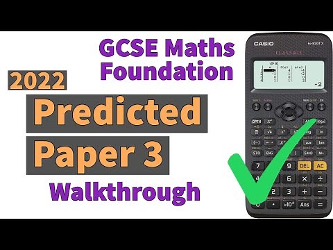 GCSE Maths 2022 Edexcel Foundation Paper 3 (Calculator) - Predicted Paper Walkthrough
