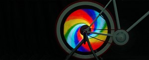 customize bike wheels with an LED display kit from balight