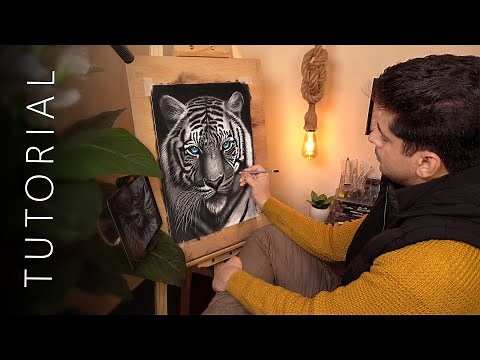 How to Draw Realistic Tiger!