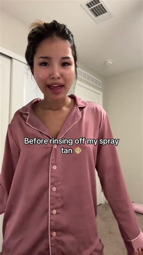 Trying spray tan for the first time and I love it #spraytan