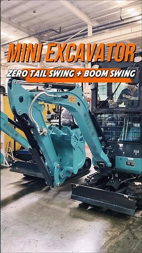 Zero-Tail Mini Excavator | Kubota Engine & Compact Design #miniexcavator