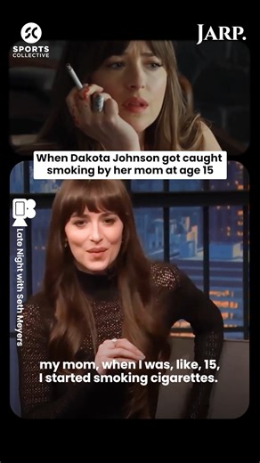 Throwback to when Dakota Johnson was caught smoking at just 15! 🚬 On Late Night with Seth Meyers (Feb 8, 2024), Dakota shared the hilarious yet nerve-wracking moment when her mom, actress Melanie Griffith, found a pack of cigarettes in her bag. Melanie’s shocked but humorous reaction was priceless: 'Are you smoking?' 😅 From that funny moment to becoming a global star with Fifty Shades of Grey, Dakota’s journey in the spotlight has been nothing short of fascinating. #DakotaJohnson #MelanieGriff