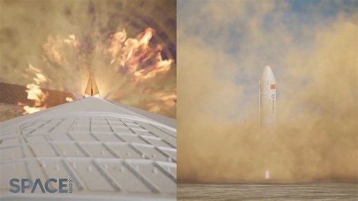 A rocket developed by a team at the Shanghai Academy of Spaceflight Technology launched to altitude of ~12 kilometers (~7.4 miles) and successfully landed on June 23, 2024. Space exploration news 👉 https://trib.al/xqx0Dz5 Credit: Space.com | footage courtesy: China Central Television (CCTV) | edited by Steve Spaleta | Space.com