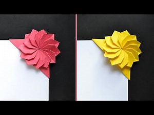 Amazing PAPER BOOKMARK "FLOWER" | Origami Tutorial DIY by ColorMania