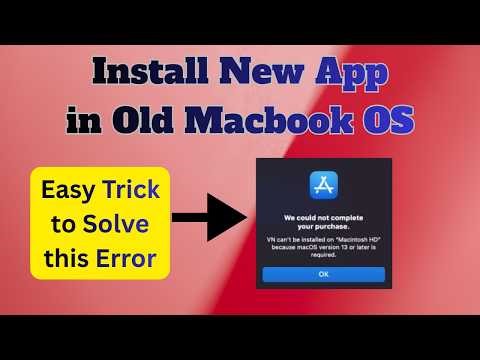 Install new Apps in Old Macbook OS, #appletips #tutorial #garageband #vnvideoeditor #howto #macbook