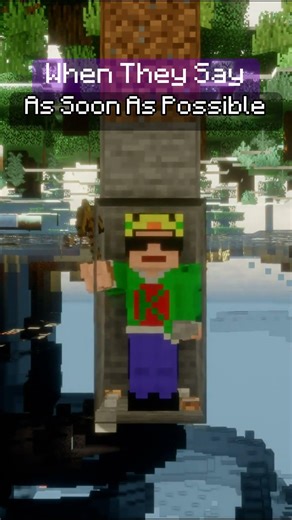 ASAP vs As Soon As Possible! #minecraft #shorts