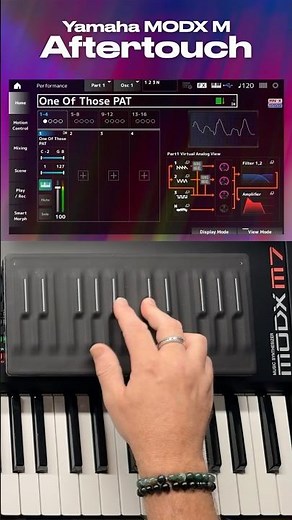 All three synth engines in Yamaha MODX M support polyphonic aftertouch #modxm