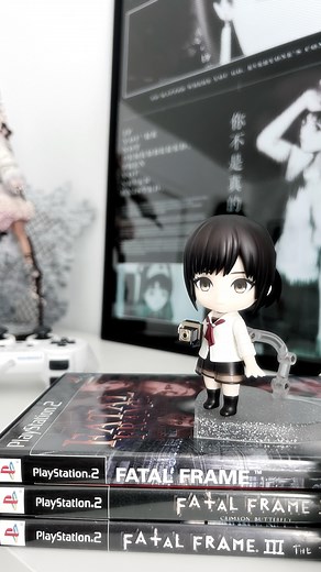 girl on the internet on Instagram: "the miku hinasaki nendoroid is so cute, i couldn’t help but show her off a little.𖥔 ݁ ˖ maybe one day we’ll get scale fatal frame figures, a girl can dream . . . . . . . ♡ ♡ ♡ . . . . . . . #cybercore #aesthetic #cybery2k #y2kaesthetic #angelcore #cutedesksetup #deskdecor #setup #silenthill2 #silenthill #serialexperimentslain #neongenesisevangelion #fatalframe #mikuhinasaki #nendoroid #projectzero #ps2 #psp #physicalmedia #anime #manga #vhs #sanriocore