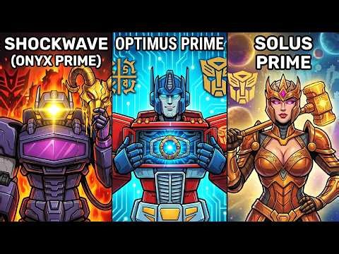 All 13 Comic Book Primes in Transformers Explained