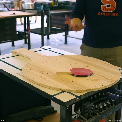 Making a Giant Ping Pong Paddle #GiantBuild #PingPongPaddle #DIYProject | Jackman Works