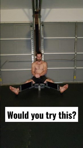 Stretching With A Medieval Torture Device... Would You Try This? Splits Training Machine #shorts