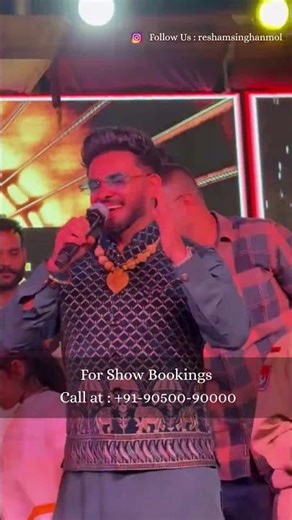 Book Resham Singh Anmol for Wedding Live Show 💍🎶 | Punjabi Singer Booking #reshamsinghanmol #shorts