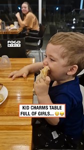 1.3M views · 10K reactions | Kid charms table full of girls | FOODbible | Facebook