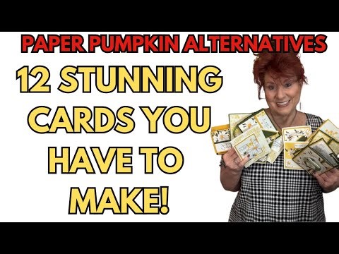 How To Create 12 Stunning Handmade Cards With your Craft Stash or a Kit!