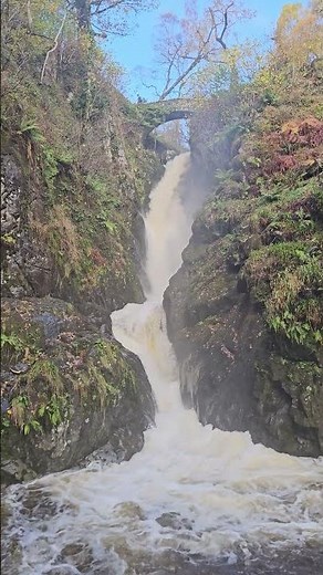 Aira force, the most beautiful waterfall in the Lake District. (No narration, see description.)