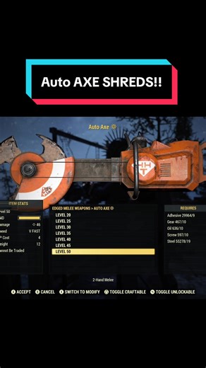 Fallout 76: Auto Axe Melee Build Guide