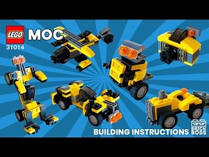 HOW TO BUILD LEGO IDEAS: ROBOT, CAR-TRANSFORMER, HELICOPTER, TRACTOR, CAMERA from 31014 INSTRUCTIONS