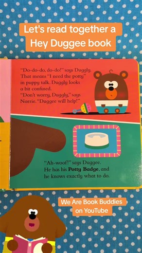 Let's read together a Hey Duggee book. The Potty Badge
