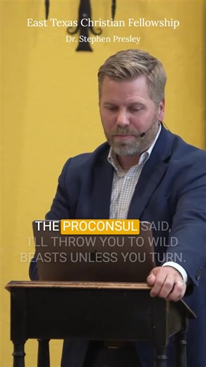 When threatened with wild beasts and fire, Polycarp stood firm: “Do what you will. Polycarp is a Christian.” His courage became a beacon for the early church—and for us today. How do you respond when your faith is tested? Let’s encourage each other in the comments! Watch the full episode: https://youtu.be/uG4AX3FxiZc Connect with us on our other social profiles and subscribe to our newsletter: https://etcf.vista.page/ #FaithInAction #Polycarp #ChristianHistory #BoldFaith #JesusFirst #EastTexasCh