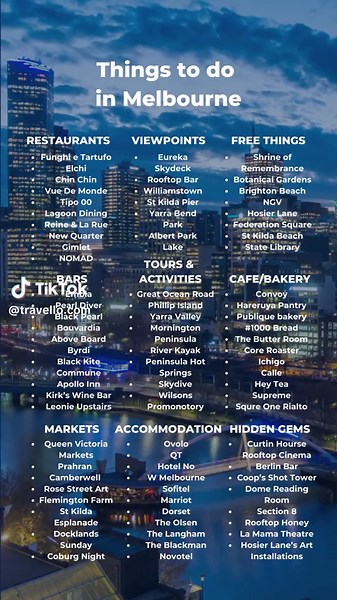 Ultimate Melbourne Travel Guide: Best Things to Do and Eat in Australia's Vibrant City