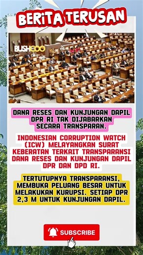 Seenaknya aja ‼️#beritaterkini #shortfeed #shorts #trending #dpr #icw #korupsi #apbn #prabowo