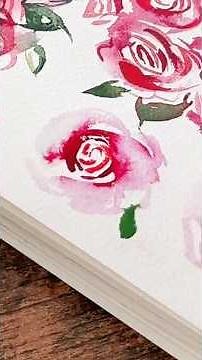 How to Paint Loose Watercolor Roses | Beginner Tutorial