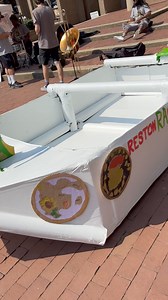 We’re checking out the entries in today’s Cardboard Boat Regatta! | Reston Association