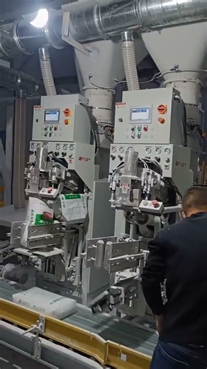 Automatic valve bag powder filler #cleanerfillingmachine #floorcleanerfillingmachines #factory #cnc