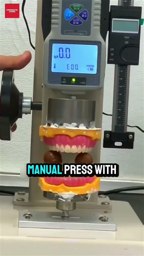 A tooth strength test.