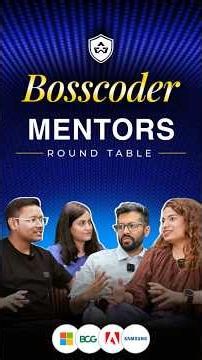 Bosscoder School of Technology | Mentor's Round Table on Engineering Education#engineering #iitjee