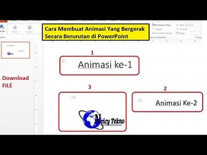 Cara Membuat Animasi yang Bergerak Secara Berurutan di PowerPoint