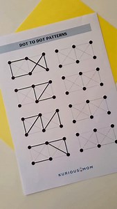 worksheet link : https://kuriousmom.com/dot-to-dot-pattern-worksheets-for-preschoolers/ Follow for more brain booster activities | Kuriousmom