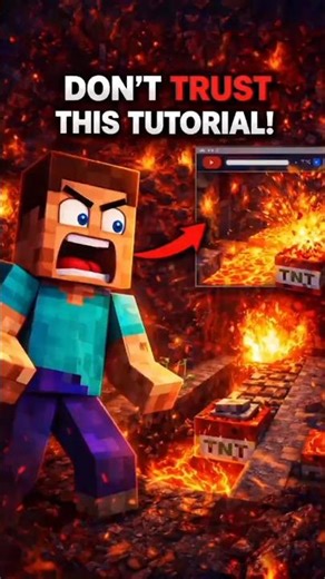 I Trusted a YouTube Tutorial in Minecraft… BIG MISTAKE 😱 #shorts
