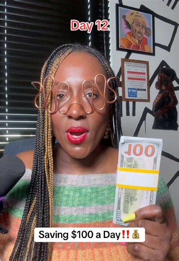 Saving $100 a Day for 100 Days‼️💰#fyp #husbandandwife #money #foryoupage #cash