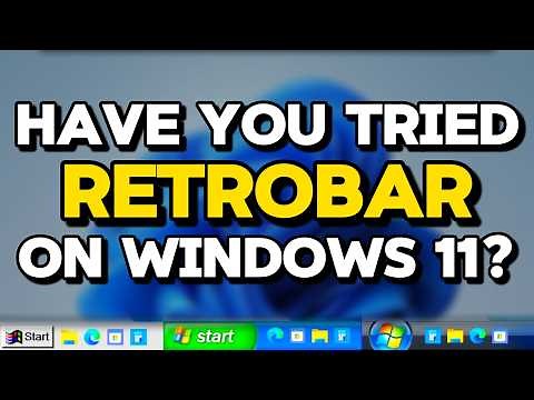 How to Use Legacy Taskbars on Windows 11! (RetroBar)