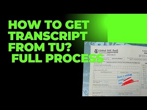 How to get transcript? TU form fillup all process #asmit #asmitkhanal