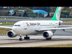 (4K) Plane spotting - Five A310's landing and take-off at five different airports!
