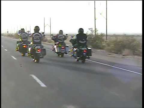Hells Angels Motorcycle Members Mesa Chapter West Bound Interstate 10 October-14-2011