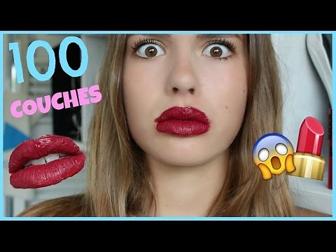 100 COUCHES DE ROUGE À LÈVRES