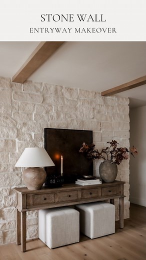 If you’re craving a warm, inviting home, start with texture. Natural materials like stone and wood add depth and character that completely change the feel of a space! STONE: Blanco Rubble from AAA Natural Stone GROUT: White on White Sanded Grout SHOP HERE: https://liketk.it/5oyNO | Halfway Wholeistic