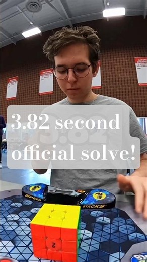 Tymon Kolasiński 3.82 Second Official Solve 🤯 | Insane Rubik's Cube Speed #TymonKolasinski #cube